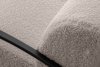 CARO Fotel w tkaninie baranek z podłokietnikiem jasny brązowy jasny brązowy - zdjęcie 9