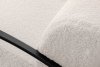CARO Fotel ecru w tkaninie baranek z podłokietnikiem ecru - zdjęcie 9
