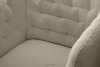 CORDI Elegancki fotel na nóżkach w tkaninie baranek beżowy beżowy - zdjęcie 6
