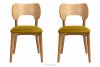 LYCO Krzesła loft dąb żółte 2szt miodowy/dąb jasny - zdjęcie 3