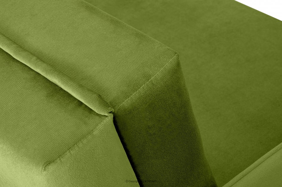 PEDATU Sofa dwuosobowa rozkładana oliwkowa oliwkowy - zdjęcie 8