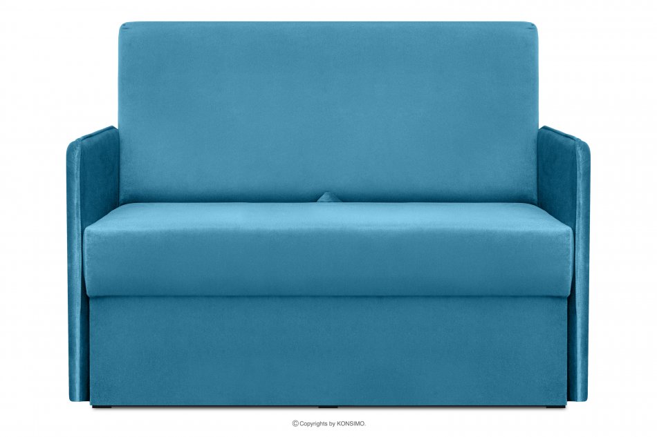 PEDATU Sofa 2 z funkcją spania niebieska niebieski - zdjęcie 0