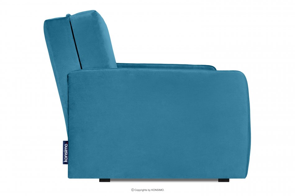 PEDATU Sofa 2 z funkcją spania niebieska niebieski - zdjęcie 3