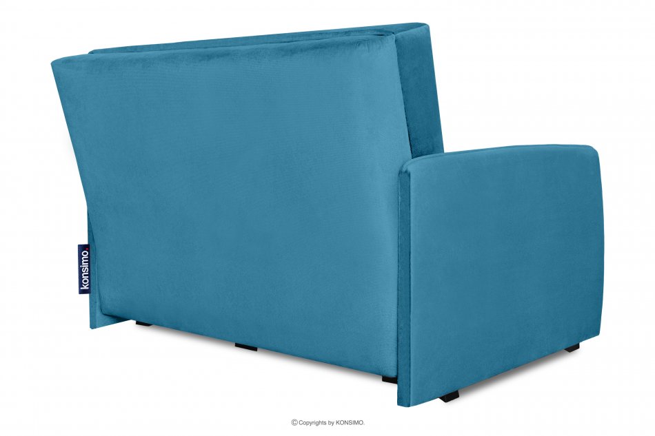 PEDATU Sofa 2 z funkcją spania niebieska niebieski - zdjęcie 4