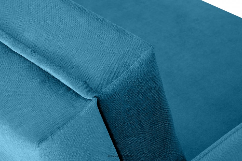 PEDATU Sofa 2 z funkcją spania niebieska niebieski - zdjęcie 8