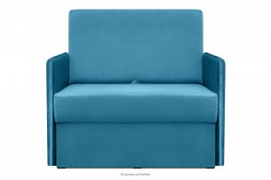 PEDATU, https://konsimo.pl/kolekcja/pedatu/ Rozkładany fotel  do dziecięcego pokoju niebieski niebieski - zdjęcie