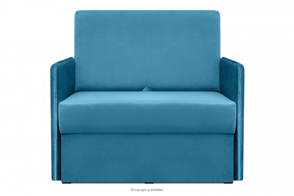 PEDATU Rozkładany fotel  do dziecięcego pokoju niebieski niebieski - zdjęcie 0