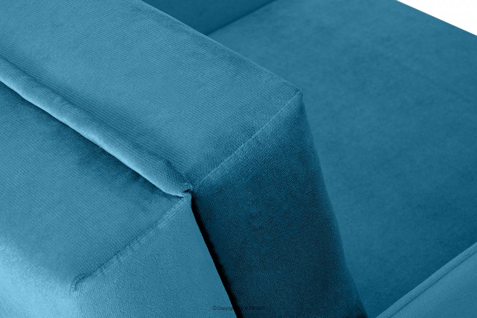 PEDATU Rozkładany fotel  do dziecięcego pokoju niebieski niebieski - zdjęcie 8