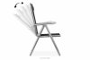 ARCTI Zestaw mebli ogrodowych stół z krzesłami rozkładanymi czarny/srebrny - zdjęcie 6