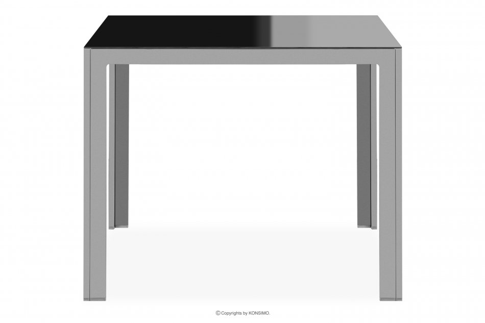 ARCTI Zestaw mebli ogrodowych stół z krzesłami rozkładanymi czarny/srebrny - zdjęcie 7