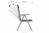 ARCTI Zestaw mebli ogrodowych stół z krzesłami rozkładanymi czarny/srebrny - zdjęcie 19