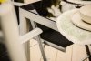 ARCTI Zestaw mebli ogrodowych stół z krzesłami rozkładanymi czarny/srebrny - zdjęcie 21