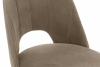 TINO Krzesła do jadalni welur beżowe 2szt beżowy/jasny dąb - zdjęcie 7