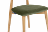 RABI Krzesło drewniane dąb zielony welur zielony/dąb jasny - zdjęcie 7