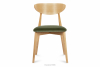 RABI Krzesła drewniane dąb zielony welur 2szt zielony/dąb jasny - zdjęcie 4