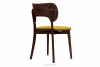 LYCO Krzesło loft orzech ciemny musztardowy musztardowy/orzech ciemny - zdjęcie 5