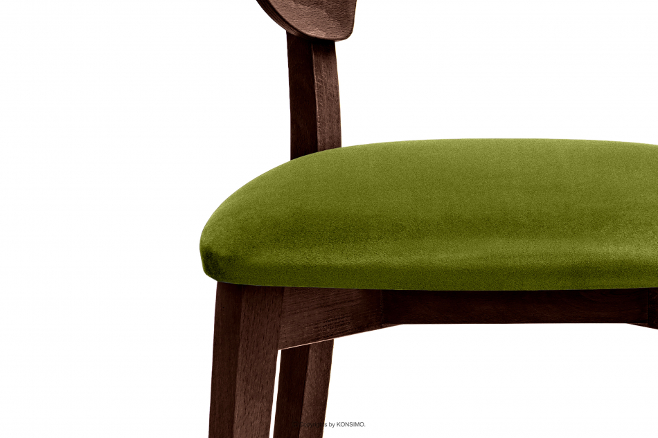 LYCO Krzesła loft orzech ciemny oliwkowy 2szt olwikowy/orzech ciemny - zdjęcie 7
