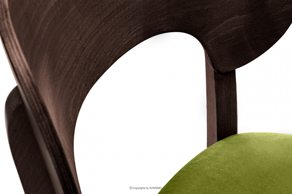LYCO Krzesło loft orzech ciemny oliwkowy oliwkowy/orzech ciemny - zdjęcie 6