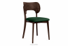 LYCO Krzesło loft orzech ciemny zielony ciemny zielony/orzech ciemny - zdjęcie 1