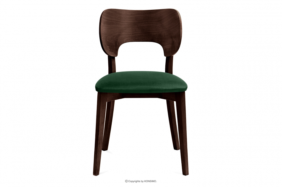 LYCO Krzesło loft orzech ciemny zielony ciemny zielony/orzech ciemny - zdjęcie 2
