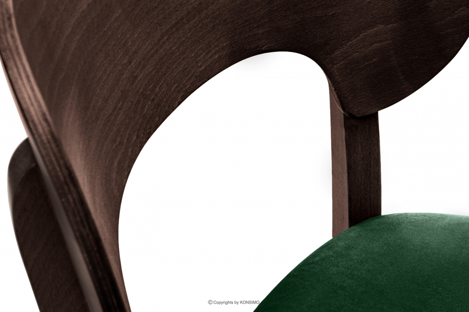 LYCO Krzesło loft orzech ciemny zielony ciemny zielony/orzech ciemny - zdjęcie 6