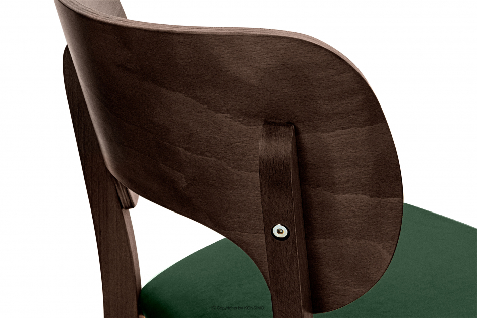 LYCO Krzesło loft orzech ciemny zielony ciemny zielony/orzech ciemny - zdjęcie 7