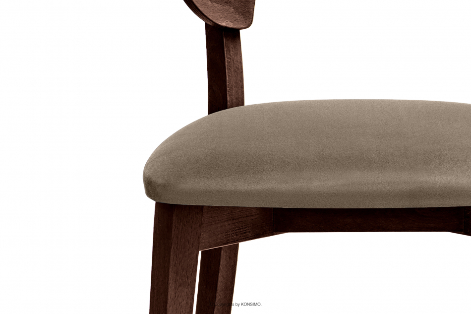 LYCO Krzesło loft orzech ciemny beżowy beżowy/orzech ciemny - zdjęcie 5