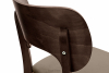 LYCO Krzesła loft orzech ciemny beżowy 2szt beżowy/orzech ciemny - zdjęcie 10