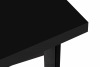 CETO Stół w stylu loftowym rozkładany matowy czarny czarny - zdjęcie 4