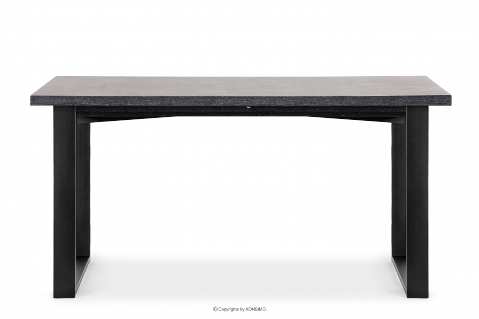CETO Stół w stylu loftowym rozkładany beton szary - zdjęcie 0