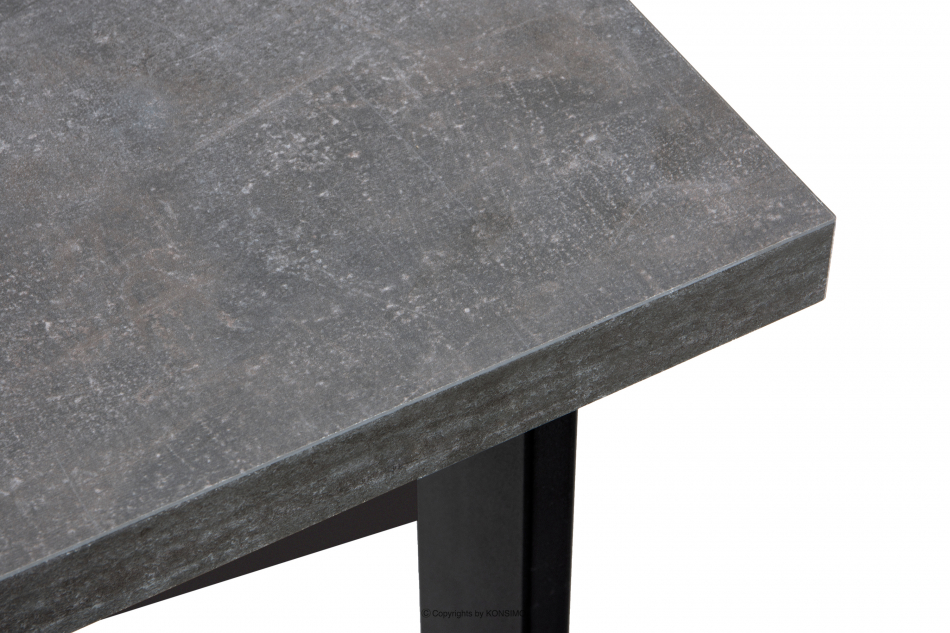 CETO Stół w stylu loftowym rozkładany beton szary - zdjęcie 3