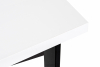 CETO Stół w stylu loftowym rozkładany matowy biały biały - zdjęcie 4