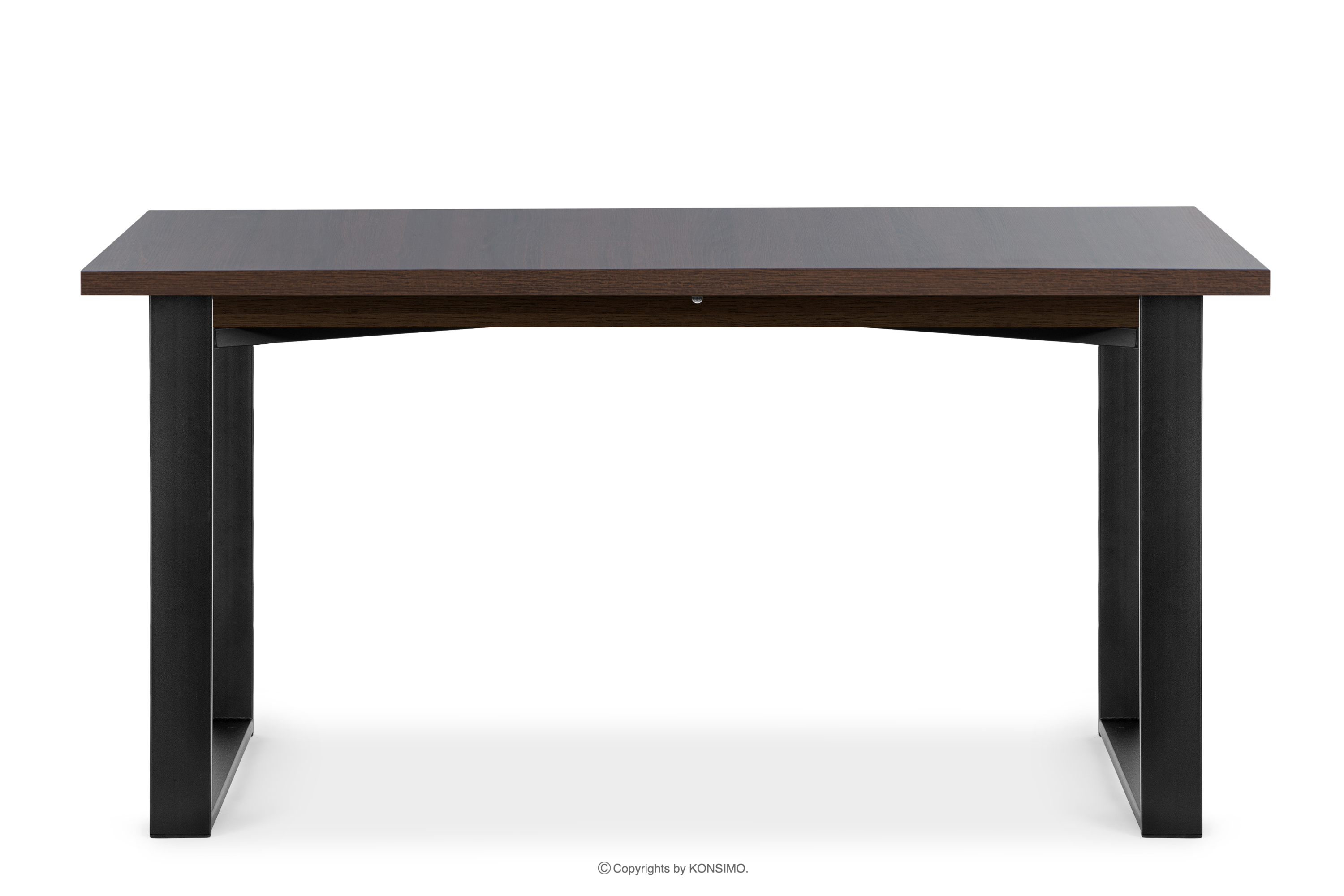 Stół w stylu loftowym rozkładany orzech
