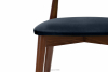 RABI Krzesło drewniane orzech średni granatowy welur granatowy/orzech średni - zdjęcie 6