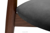 RABI Krzesła drewniane orzech średni szary welur 2szt szary/orzech średni - zdjęcie 6
