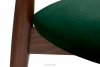 RABI Krzesła drewniane orzech średni ciemny zielony welur 2szt ciemny zielony/orzech średni - zdjęcie 6