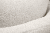 RAGGI Fotel i puf obrotowy boucle biały baranek biały - zdjęcie 10