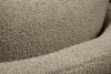 RAGGI Fotel i puf obrotowy boucle ciemnobeżowy baranek ciemny beżowy - zdjęcie 10