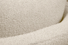 RAGGI Fotel i puf obrotowy boucle jasnobeżowy baranek jasny beżowy - zdjęcie 10