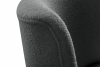 APPA Fotel na wysokich nogach w tkaninie baranek ciemny szary ciemny szary/buk - zdjęcie 7