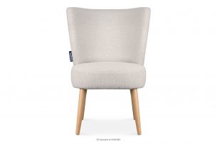 APPA, https://konsimo.pl/kolekcja/appa/ Fotel na wysokich nogach w tkaninie baranek kremowy kremowy/buk - zdjęcie
