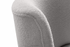 APPA Fotel w tkaninie boucle na wysokich nogach jasny szary jasny szary/dąb - zdjęcie 7