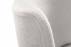APPA Fotel w tkaninie boucle na wysokich nogach kremowy kremowy/dąb - zdjęcie 7