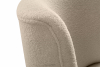APPA Fotel w tkaninie boucle na wysokich nogach beżowy beżowy/dąb - zdjęcie 7