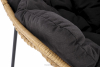 BETTA Wygodny fotel ogrodowy z poduszką beżowy/czarny - zdjęcie 9