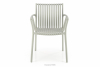 ELBERTI Szare krzesło ogrodowe w stylu nowoczesnym szary - zdjęcie 3