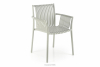 ELBERTI Szare krzesło ogrodowe w stylu nowoczesnym szary - zdjęcie 1
