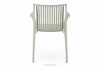 ELBERTI Szare krzesło ogrodowe w stylu nowoczesnym szary - zdjęcie 6