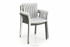 ELBERTI Szare krzesło ogrodowe w stylu nowoczesnym szary - zdjęcie 9