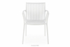 ELBERTI Białe krzesło ogrodowe w stylu nowoczesnym biały - zdjęcie 2
